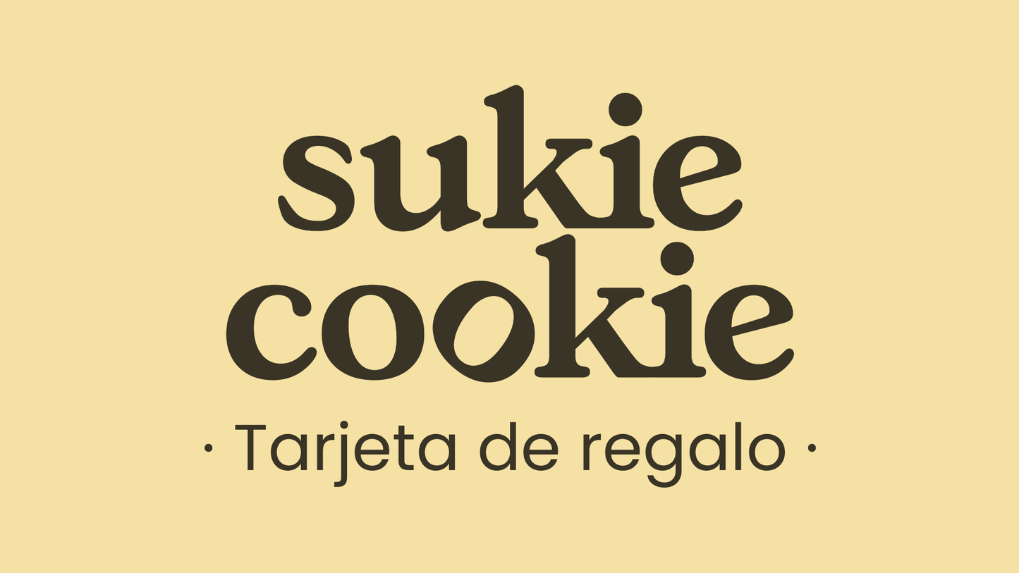 Tarjeta de Regalo de Sukie Cookie - Sukie Cookie