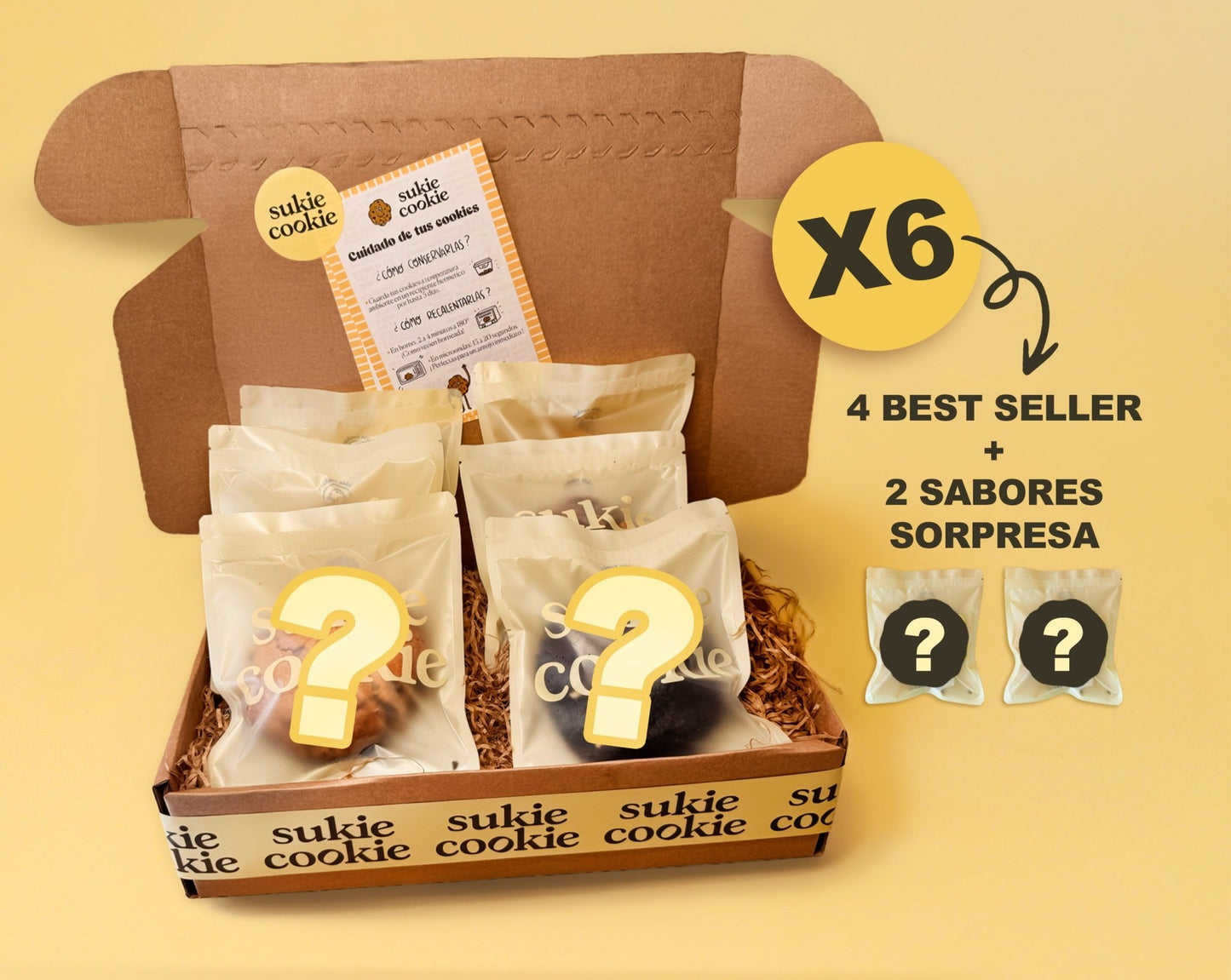 Box 4 Best Sellers + 2 Sorpresa - Sukie Cookie