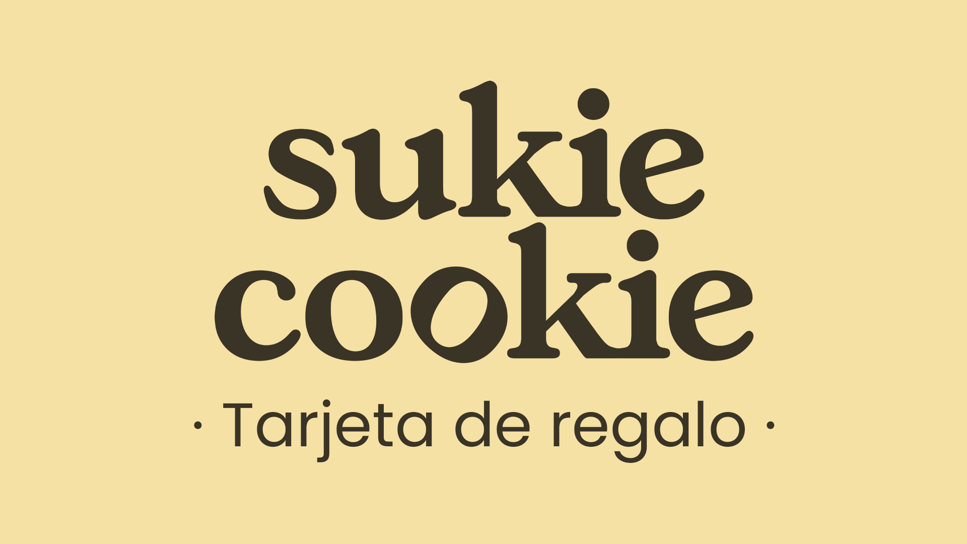 Tarjeta de Regalo de Sukie Cookie - Sukie Cookie